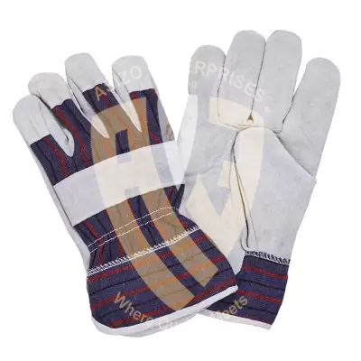 100 % High Quality Working Gloves With Polyester and Cow Leather