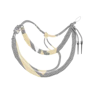 Aiguillette Cord Two Brass Gold Plated Tips