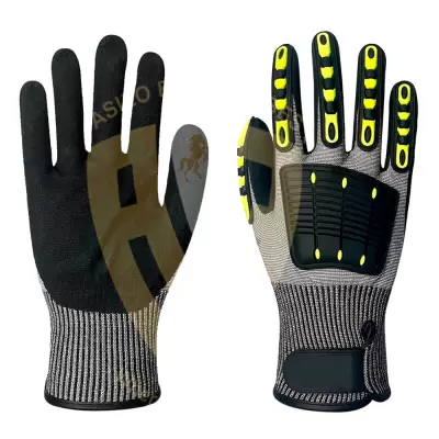 Anti Impact Nitrile Safety Protective Gloves Leather Protective