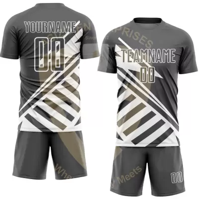 Best Design Men's Customized Soccer Jersey Uniforms Men