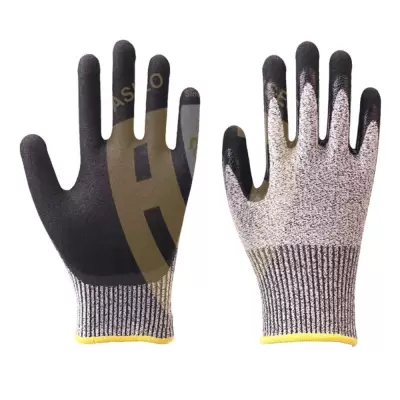 Cut Resistant Gloves Lining Cow Split Leather Palm Gloves