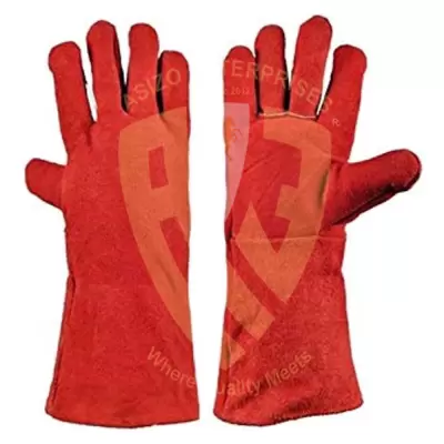 Heat Resistant High Temperature Welding Cow Leather Work Gloves for Working