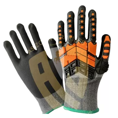 Heavy Duty Cut Resistant Gloves Anti Impact Oil Safety Work