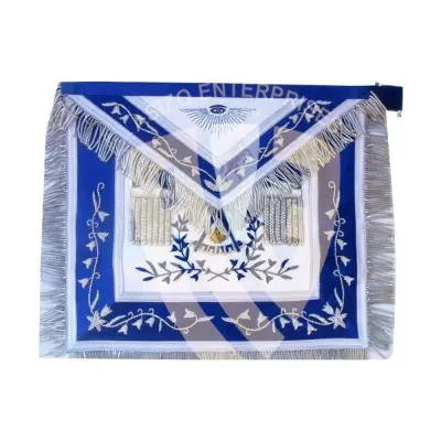 Knight Meson Irish Regalia Lambskin Apron and Sash with Hand Embroidery Badge