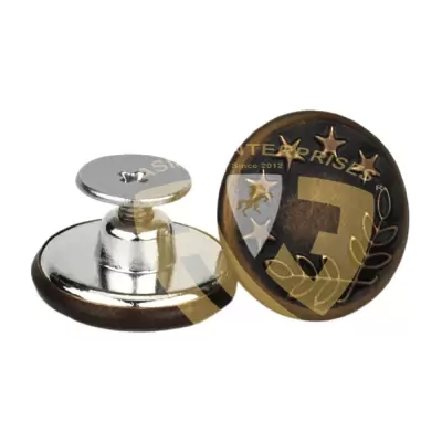 Metal Button Logo Custom Snap Fastener For Clothes
