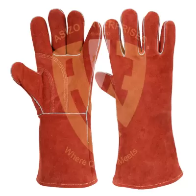 New Hand Work Safety Welder Cowhide Argon Mig Arc Tig Leather Welding Gloves