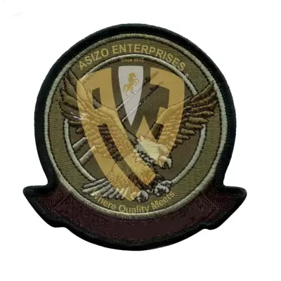 OEM Badges Hand Made Embroidery Uniform Badge