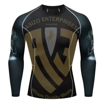 Rash Guard Shirts Breathable Design with Muscle Support